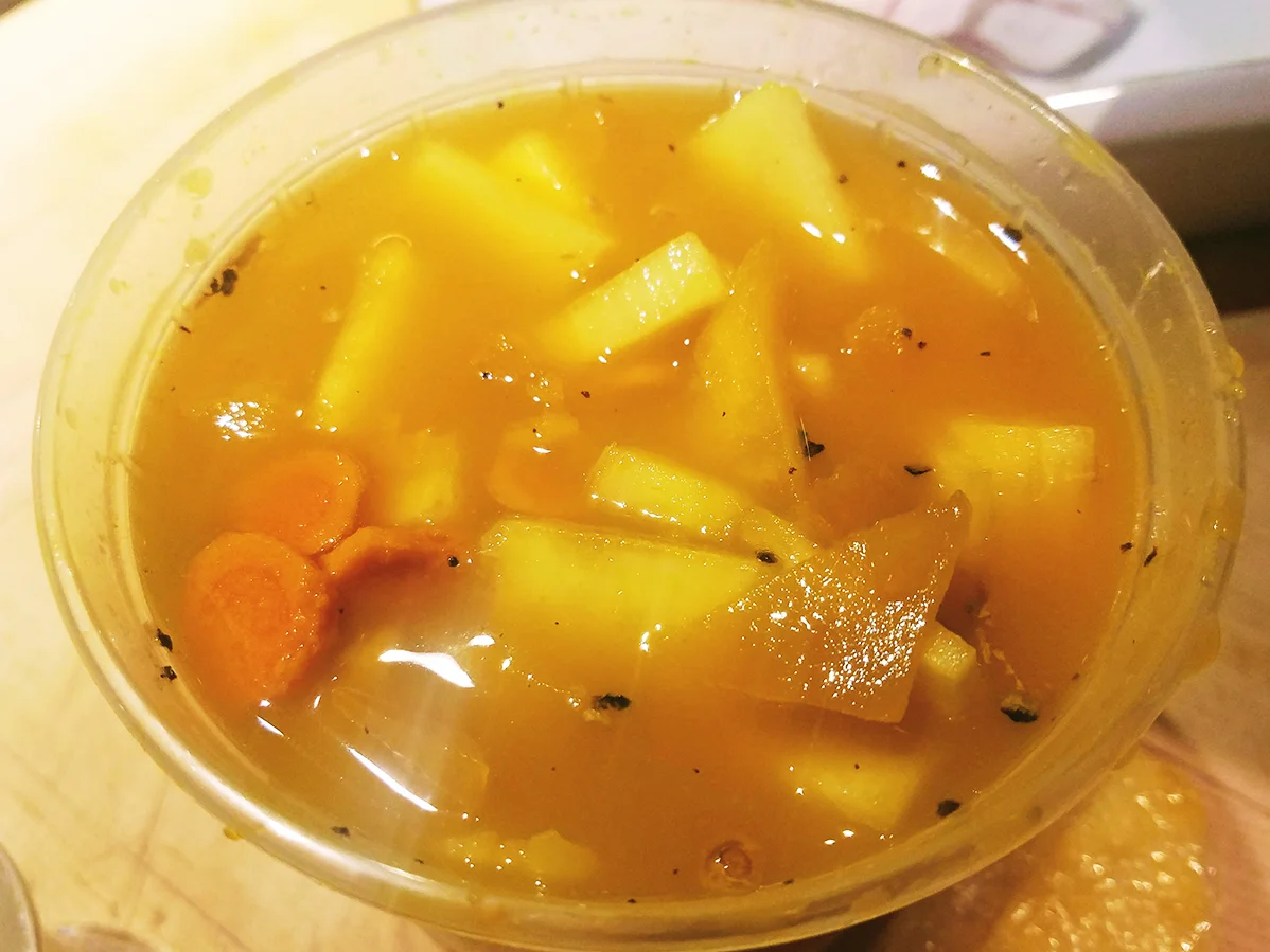 Pickled Pineapple Core and Turmeric Elixir