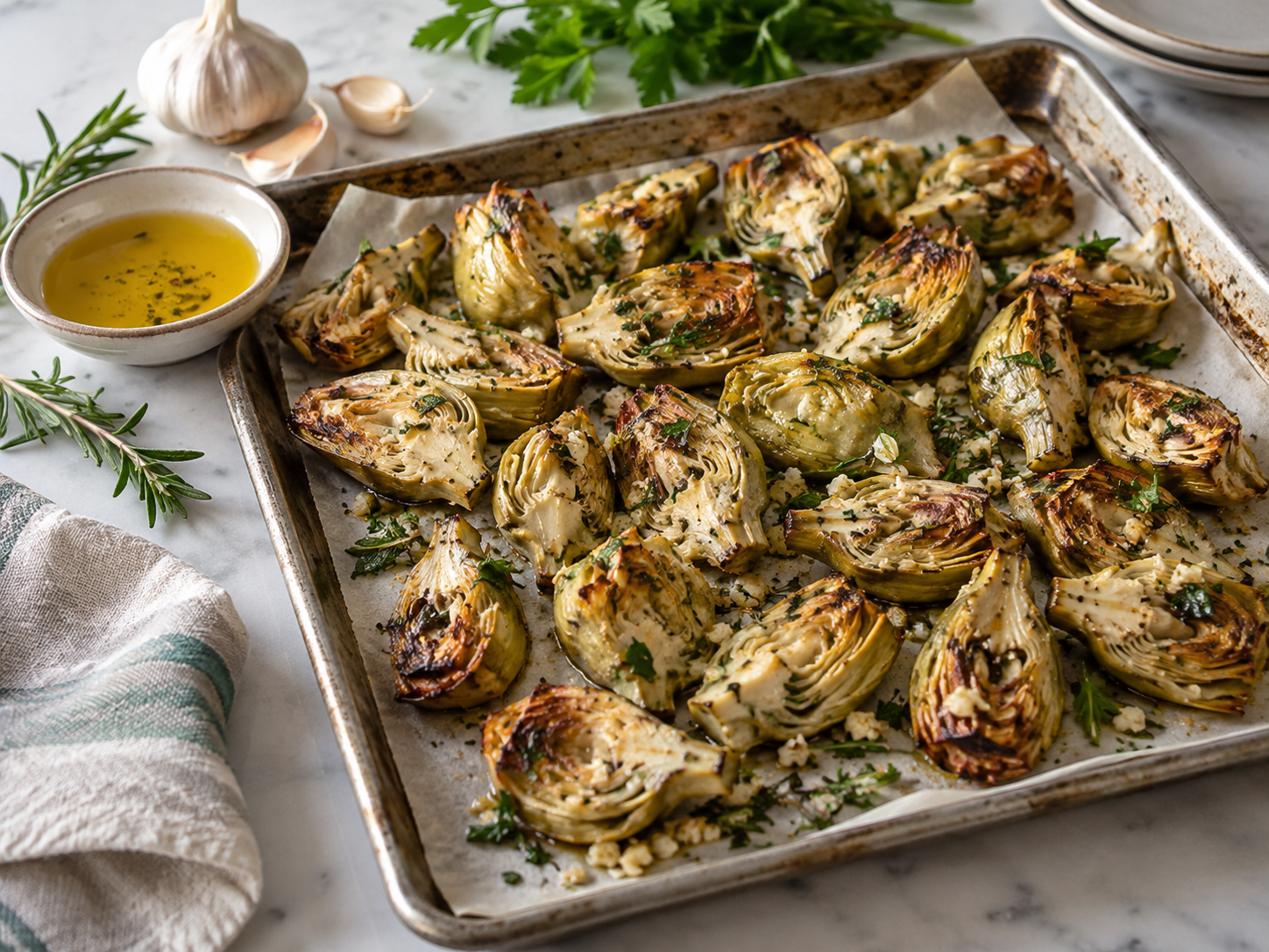 Roasted Artichoke Hearts