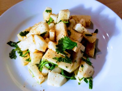 a plate of food with broccoli